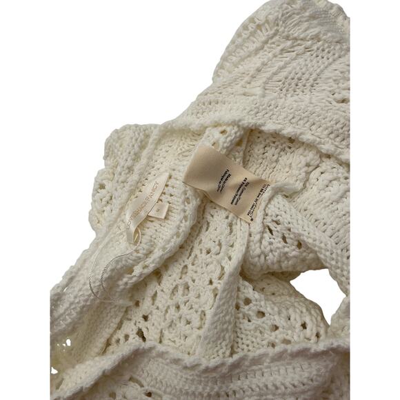 Loveshackfancy 'Middleton' White Cotton Cardigan Size M - Picture 4 of 4